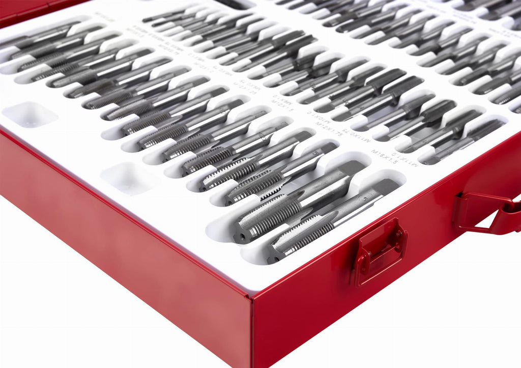 KRAFT&DELE 110-osaline keermepuuride ja keermelõikurite komplekt KD10250 – pilt 7