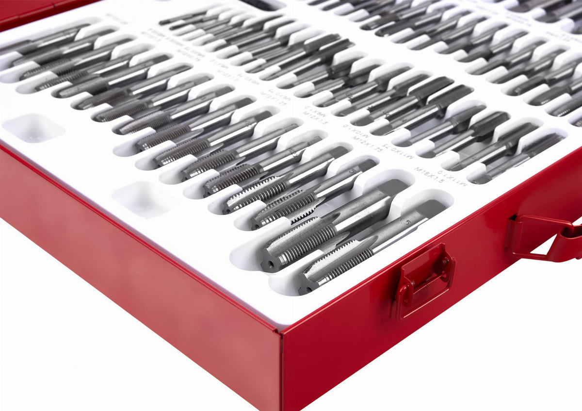 KRAFT&DELE 110-osaline keermepuuride ja keermelõikurite komplekt KD10250 – pilt 7