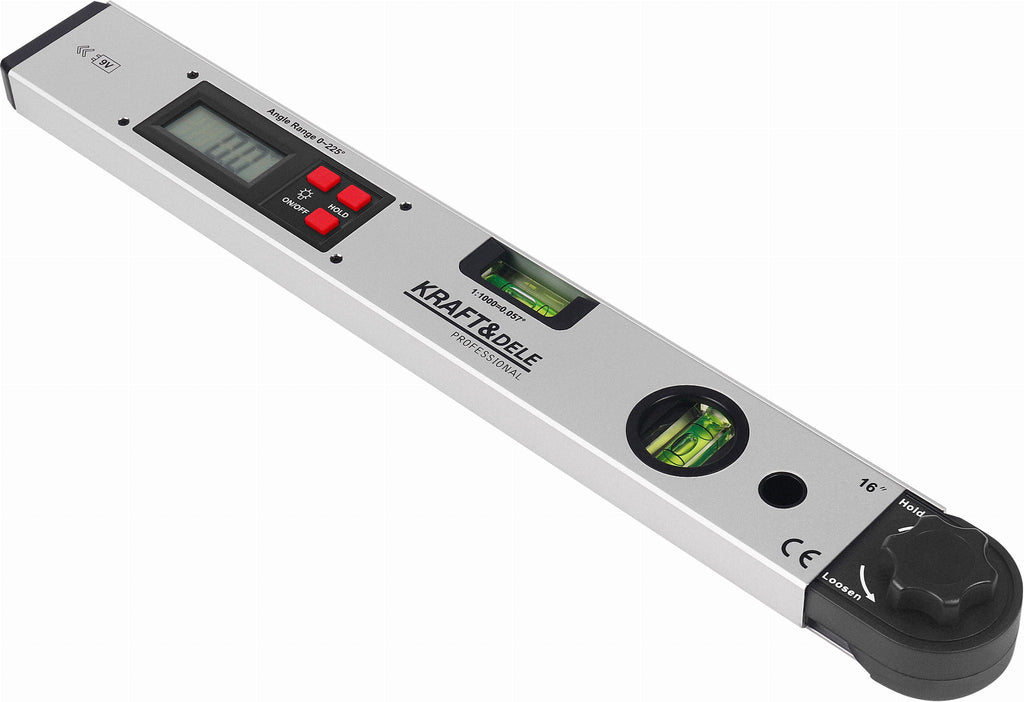 Elektrooniline nurgamõõtja LCD-ekraani ja vesiloodiga 400 mm KD3561 – pilt 5
