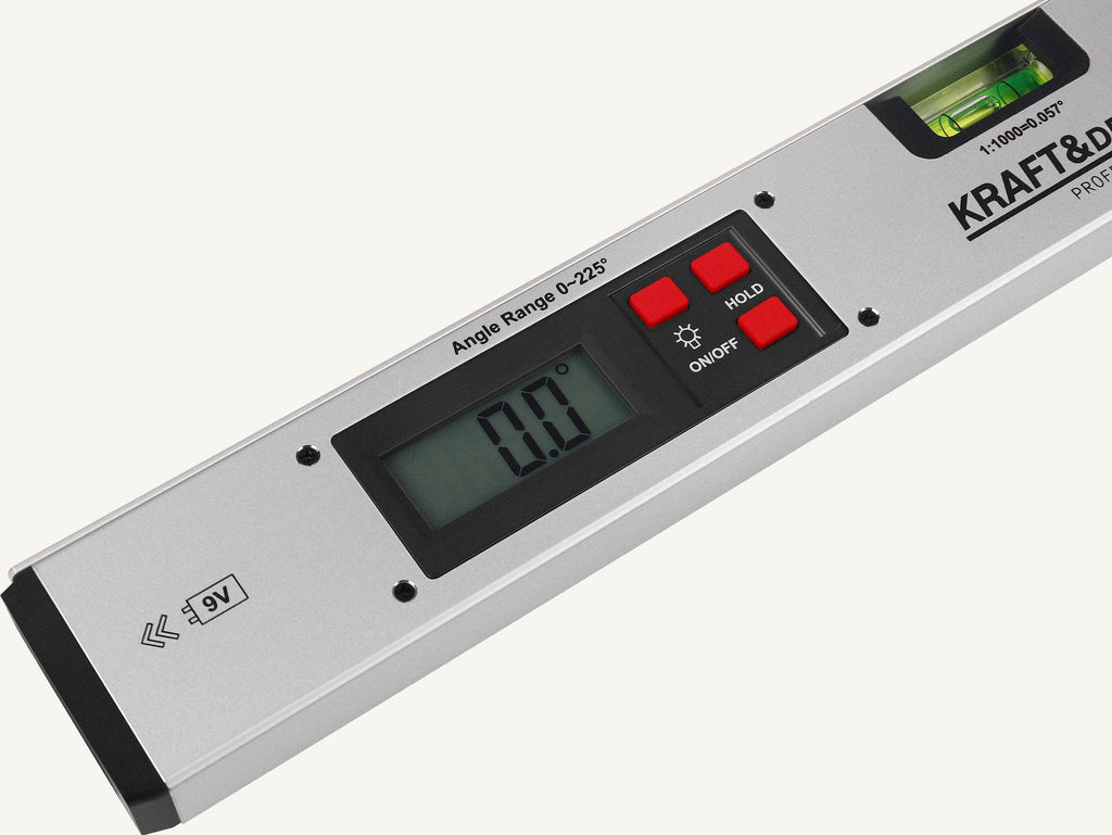 Elektrooniline nurgamõõtja LCD-ekraani ja vesiloodiga 400 mm KD3561 – pilt 7