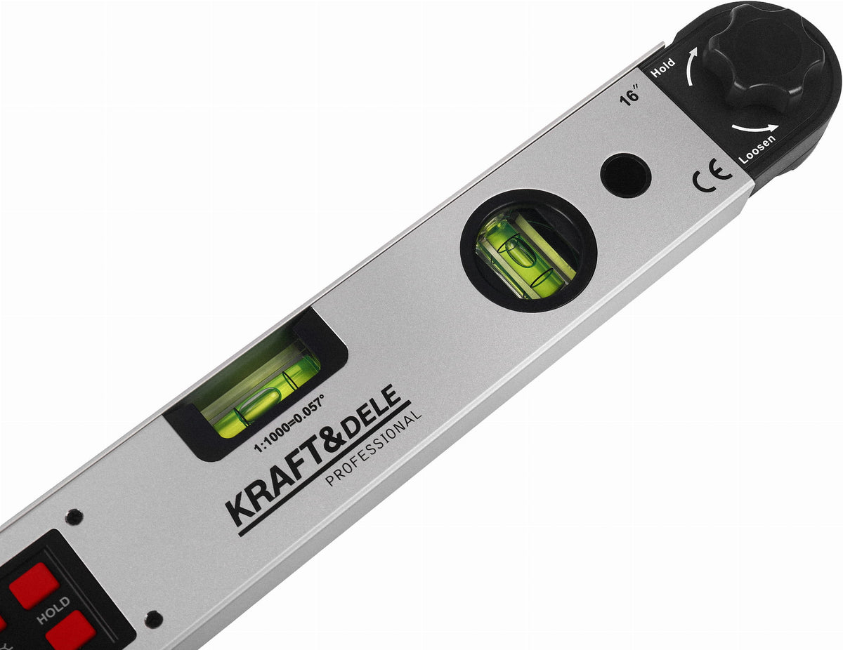 Elektrooniline nurgamõõtja LCD-ekraani ja vesiloodiga 400 mm KD3561 – pilt 8