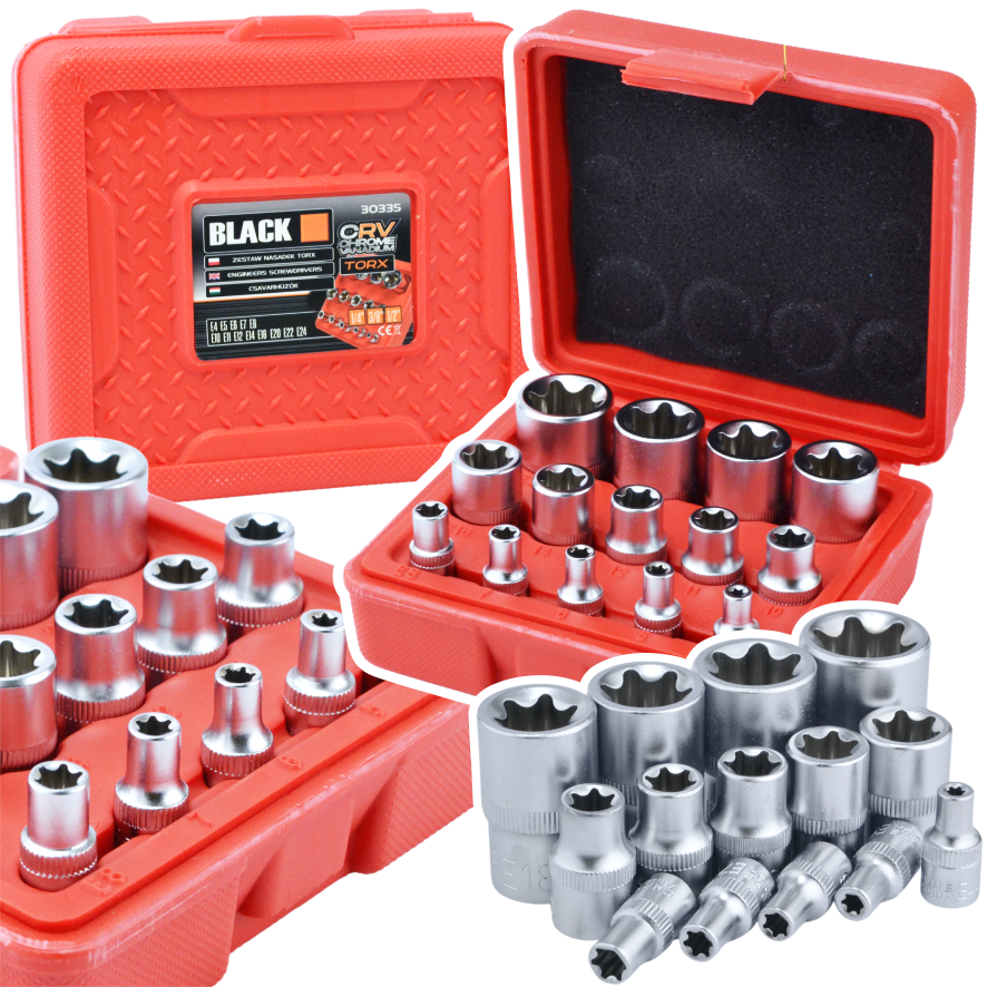 14-osaline E-Torx padrunite komplekt E4–E24 30335 – pilt 1