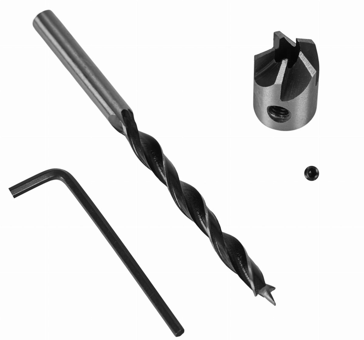 KRAFT&DELE 4-osaline reguleeritava süvistiga puidupuuride komplekt KD10559 (P) – pilt 7
