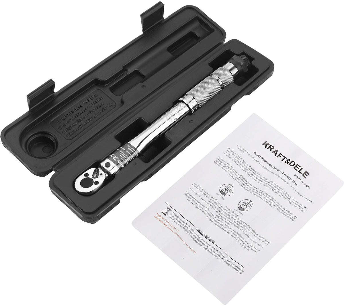 KRAFT&DELE momendivõti 1/4″ 5–25 Nm KD10204 – pilt 1