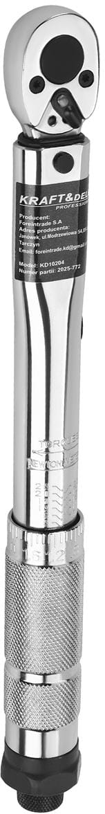 KRAFT&DELE momendivõti 1/4″ 5–25 Nm KD10204 – pilt 2