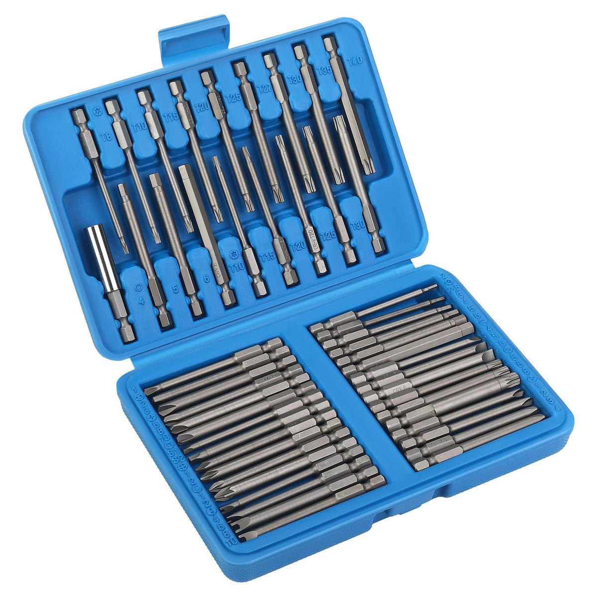 75 mm pikkuste löökotsikute 50-osaline komplekt magnetilise hoidikuga KD11865 – pilt 2