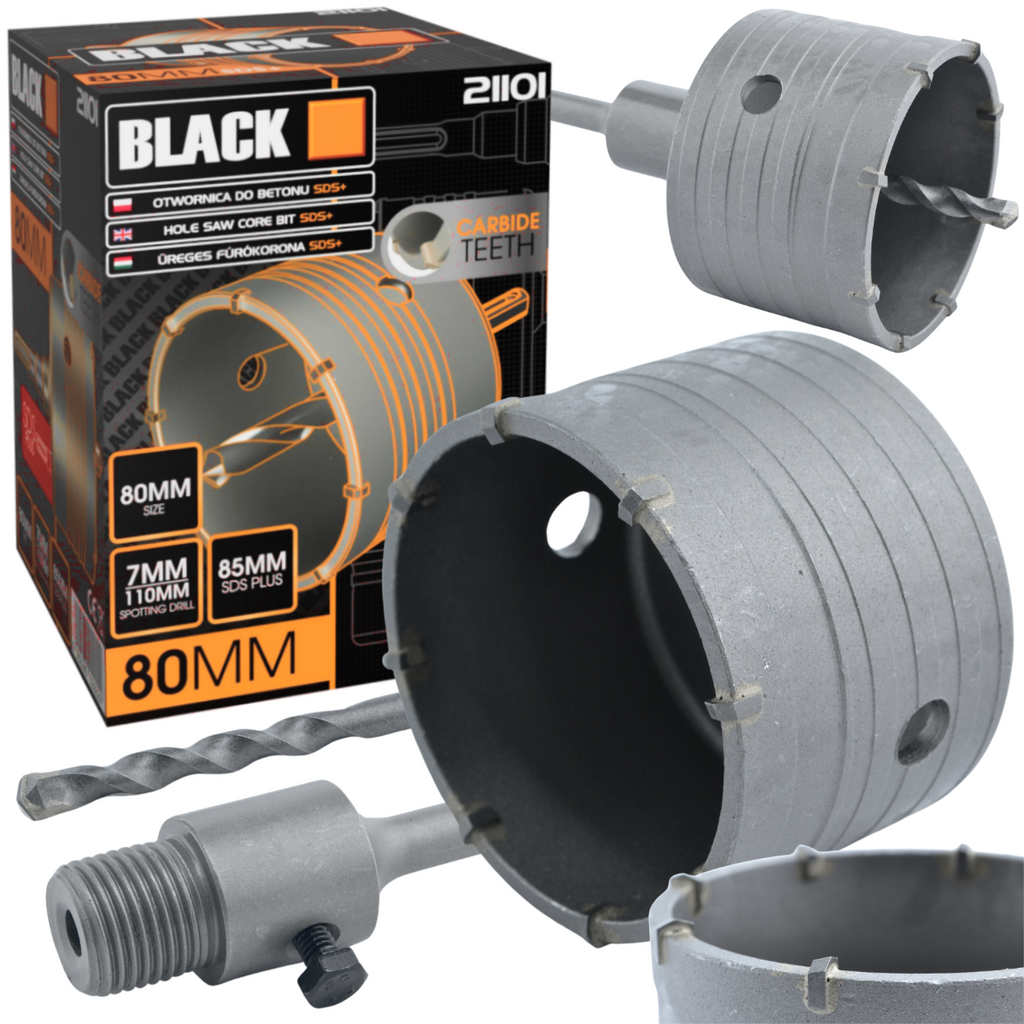 Black SDS Plus betooni kroonpuur 80 mm 21101 – pilt 1
