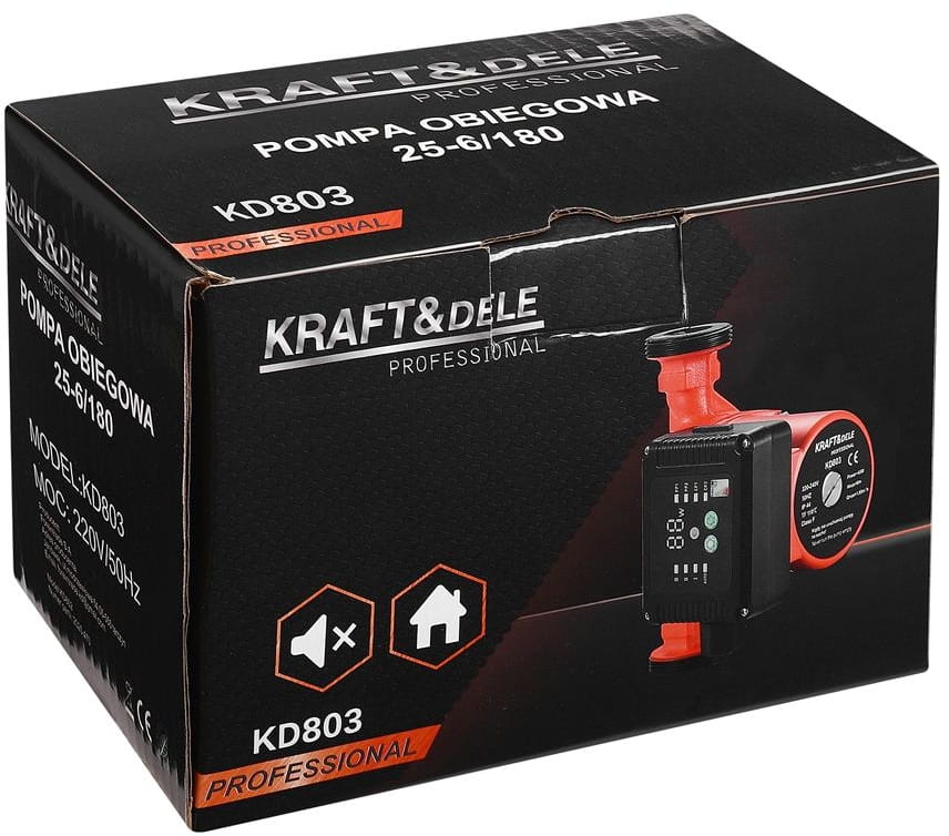 KRAFT&DELE tsirkulatsioonipump 25-60/180 KD803 – pilt 9