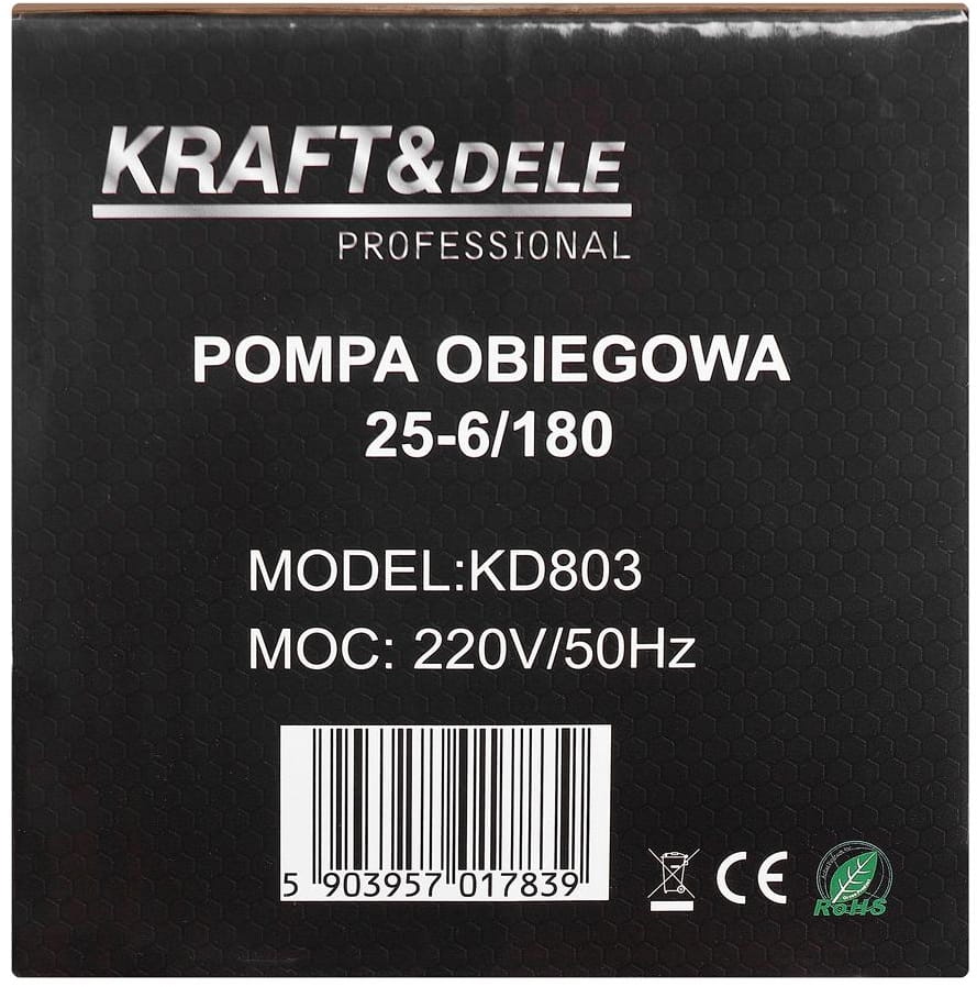 KRAFT&DELE tsirkulatsioonipump 25-60/180 KD803 – pilt 10