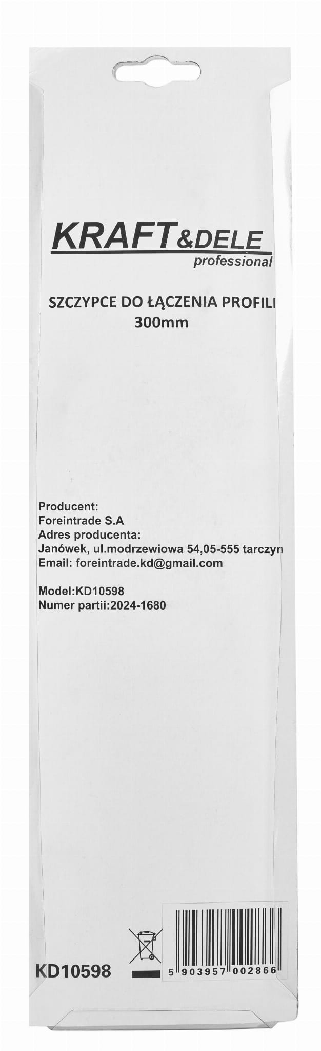KRAFT&DELE profiilide ühendustangid 300 mm KD10598 – pilt 10