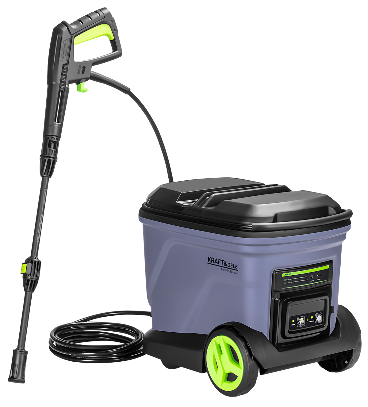 KRAFT&DELE akutoitega survepesur 20 l paagiga, 700 W, 42 V, 3000 mAh, 200 bar, 260 l/h KD5372 – pilt 1
