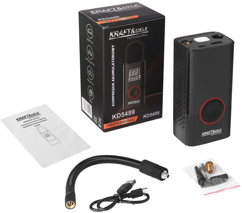 Juhtmevaba kompressor LED-taskulambiga 85 W 4000 mAh KD5499 – pilt 6