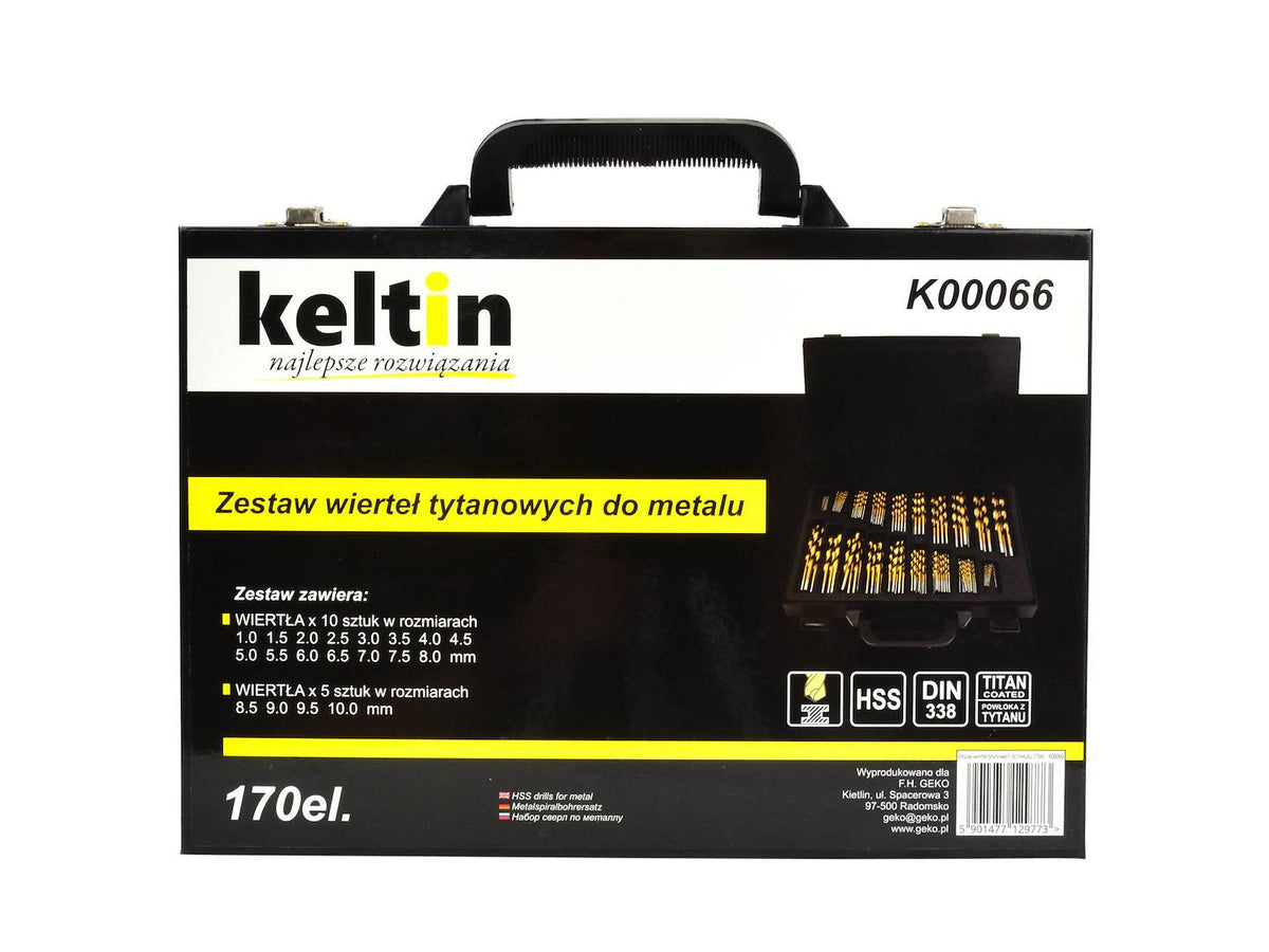 170-osaline titaanpuuride komplekt metallile K00066 – pilt 5