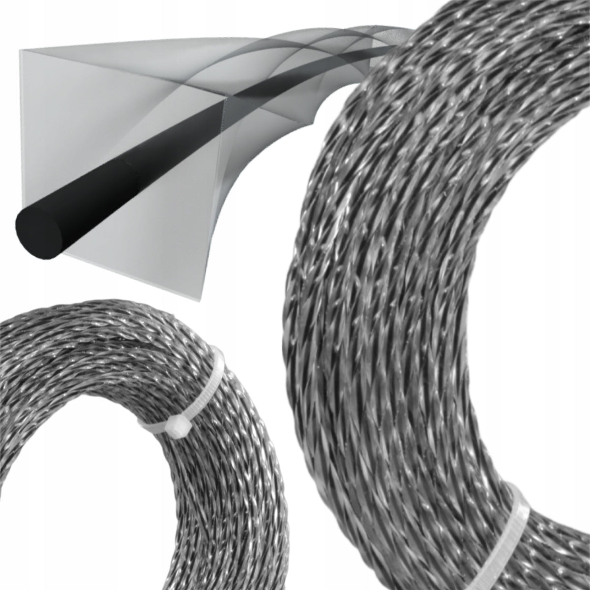 Tugevdatud spiraalne trimmerijõhv 2,4 mm × 15 m ( ) 52100 – pilt 4