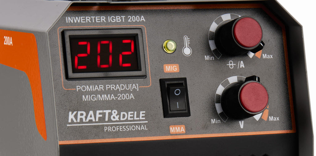 KRAFT&DELE MIG/MMA inverterkeevitusseade 200 A KD1788 – pilt 5