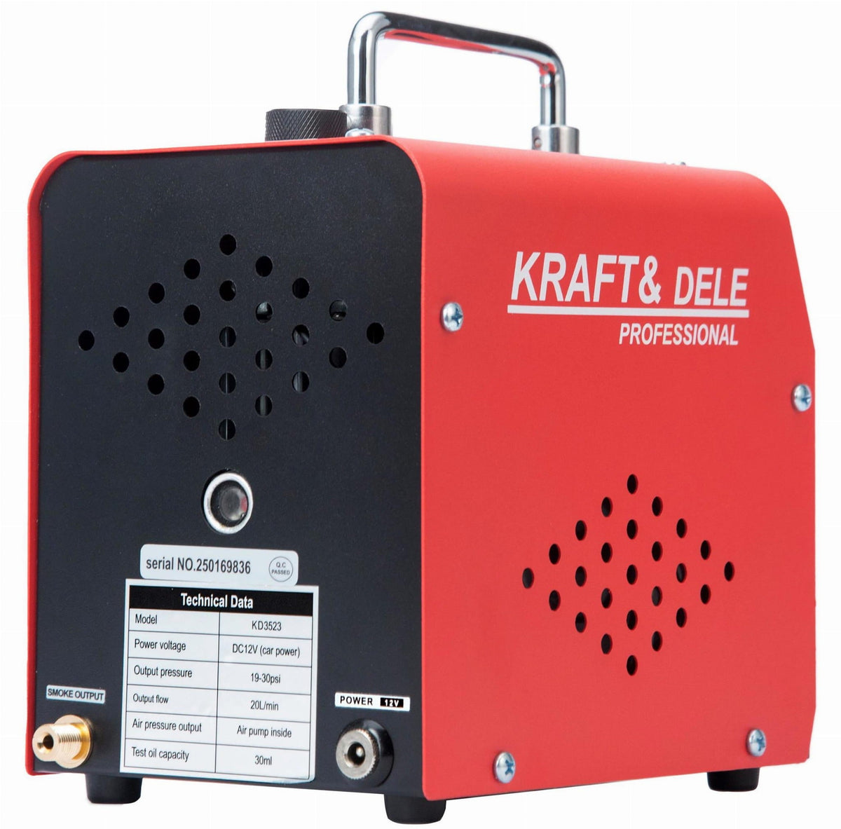 KRAFT&DELE suitsugeneraator süsteemide lekketuvastuseks 12 V 20 l/min 30 ml KD3523 – pilt 5