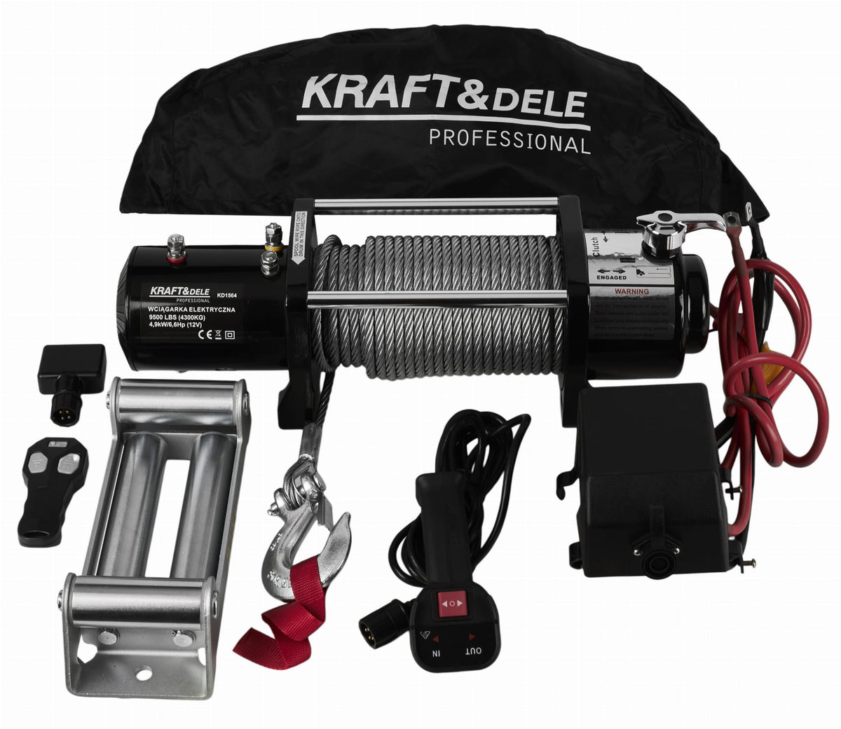 KRAFT&DELE elektriline sõidukivints 12 V 9500 lb / 4300 kg KD1564 – pilt 2