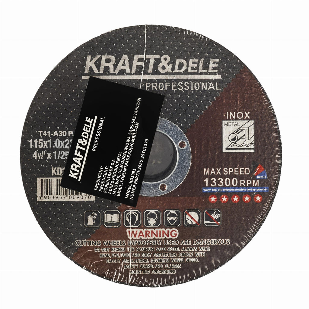 KRAFT&DELE metalli lõikeketas 115 × 1,0 × 22,23 mm KD1990 – pilt 10