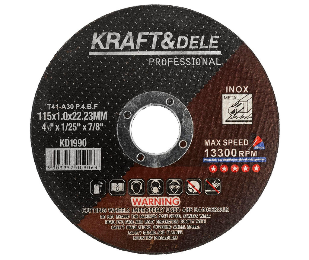 KRAFT&DELE metalli lõikeketas 115 × 1,0 × 22,23 mm KD1990 – pilt 1