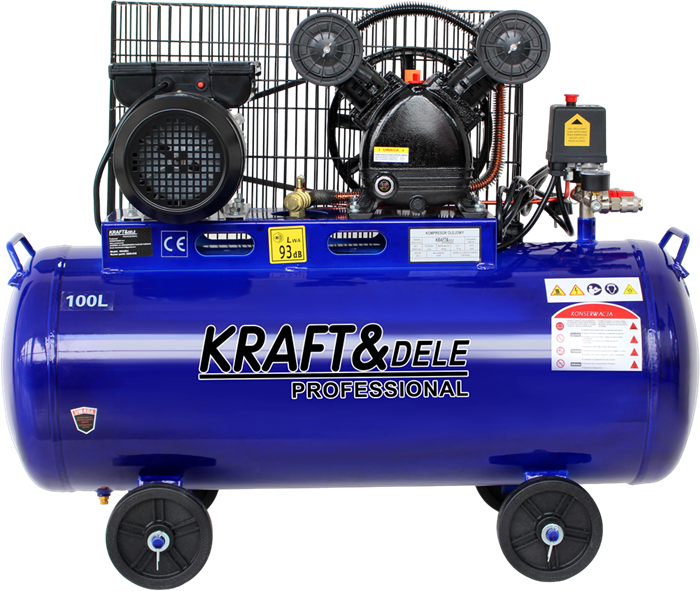 KRAFT&DELE 2-kolviline õlikompressor 100 l 230 V KD4054 – pilt 1