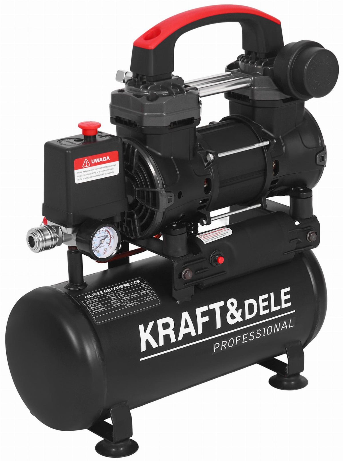 KRAFT&DELE õlivaba kompressor 9 l 850 W KD4080 – pilt 1