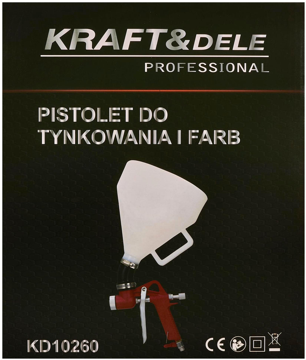KRAFT&DELE pneumaatiline krohvi- ja värvipüstol 7,5 L 1/4" KD10260 – pilt 9