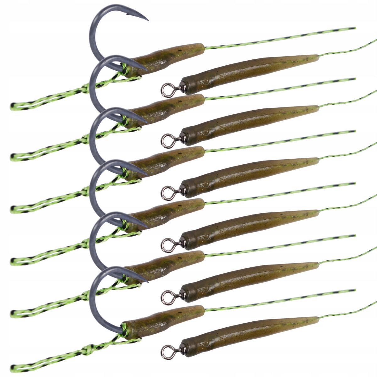 Hokkaido karpkalapüügi lipsud juukserakendusega, konks nr 6, 6 tk, 20 cm W25011-6 – pilt 4
