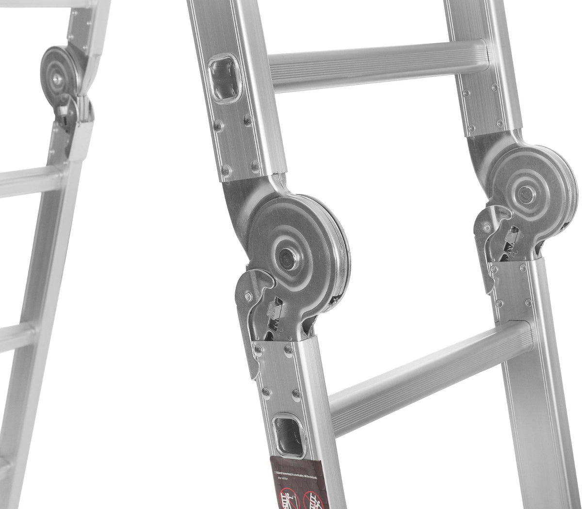 KRAFT&DELE alumiiniumist multifunktsionaalne liigendredel platvormiga 4 × 4, 460 cm KD4071 – pilt 5