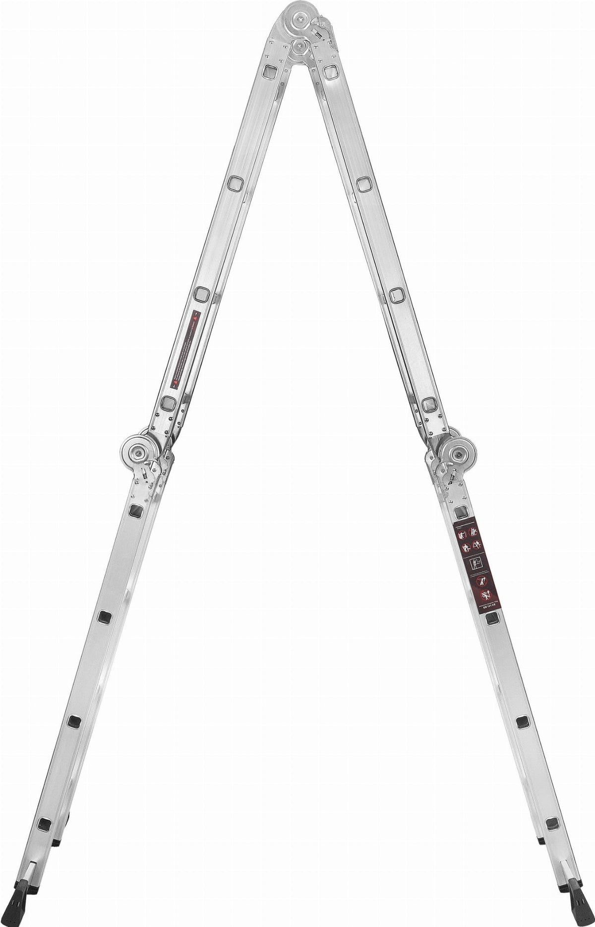 KRAFT&DELE alumiiniumist multifunktsionaalne liigendredel platvormiga 4 × 4, 460 cm KD4071 – pilt 9