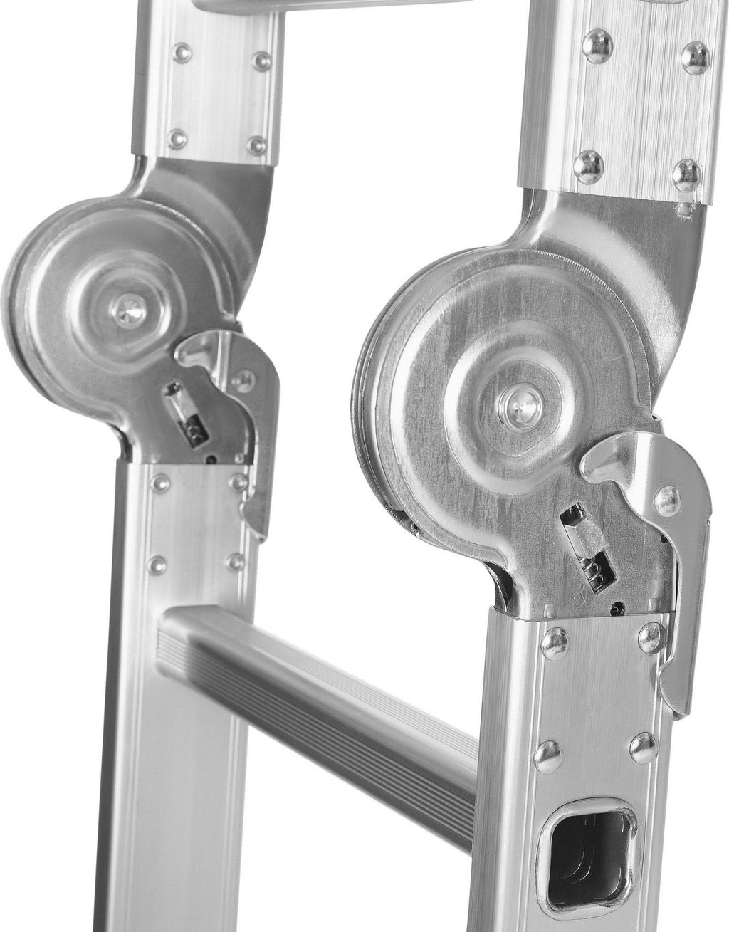 KRAFT&DELE alumiiniumist multifunktsionaalne liigendredel platvormiga 4 × 4, 460 cm KD4071 – pilt 7
