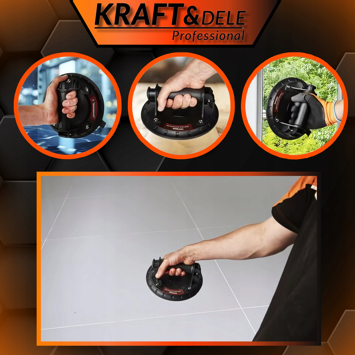 KRAFT&DELE Vaakumiminapp 200 mm / 150 kg KD10790