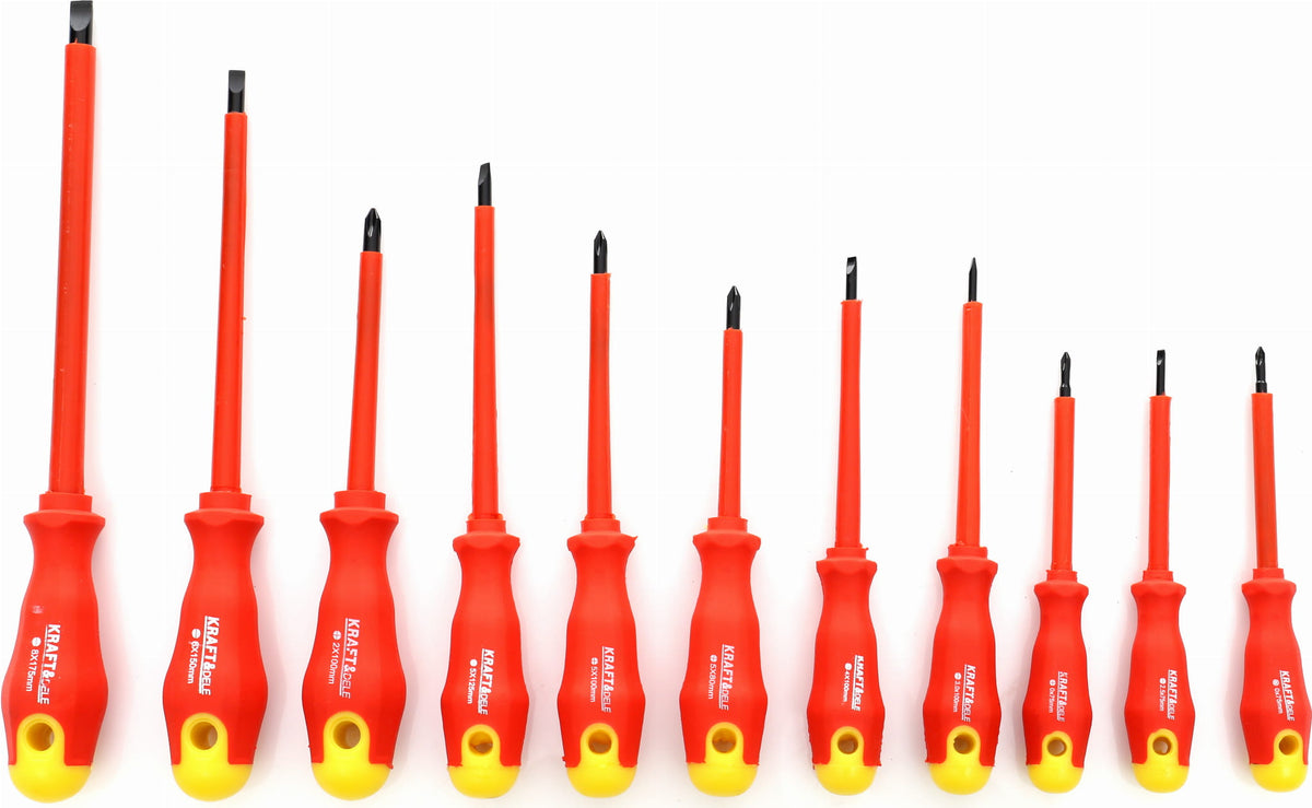 KRAFT&DELE Isolatsiooniga kruvikeerajate komplekt 11-osaline KD10333