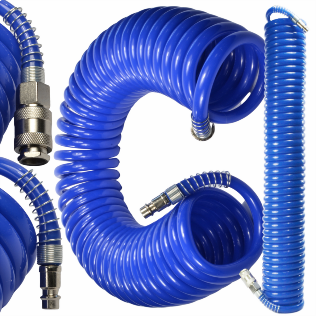 Spiraalne suruõhuvoolik 8 × 12 mm, 10 m, must 12100 – pilt 1