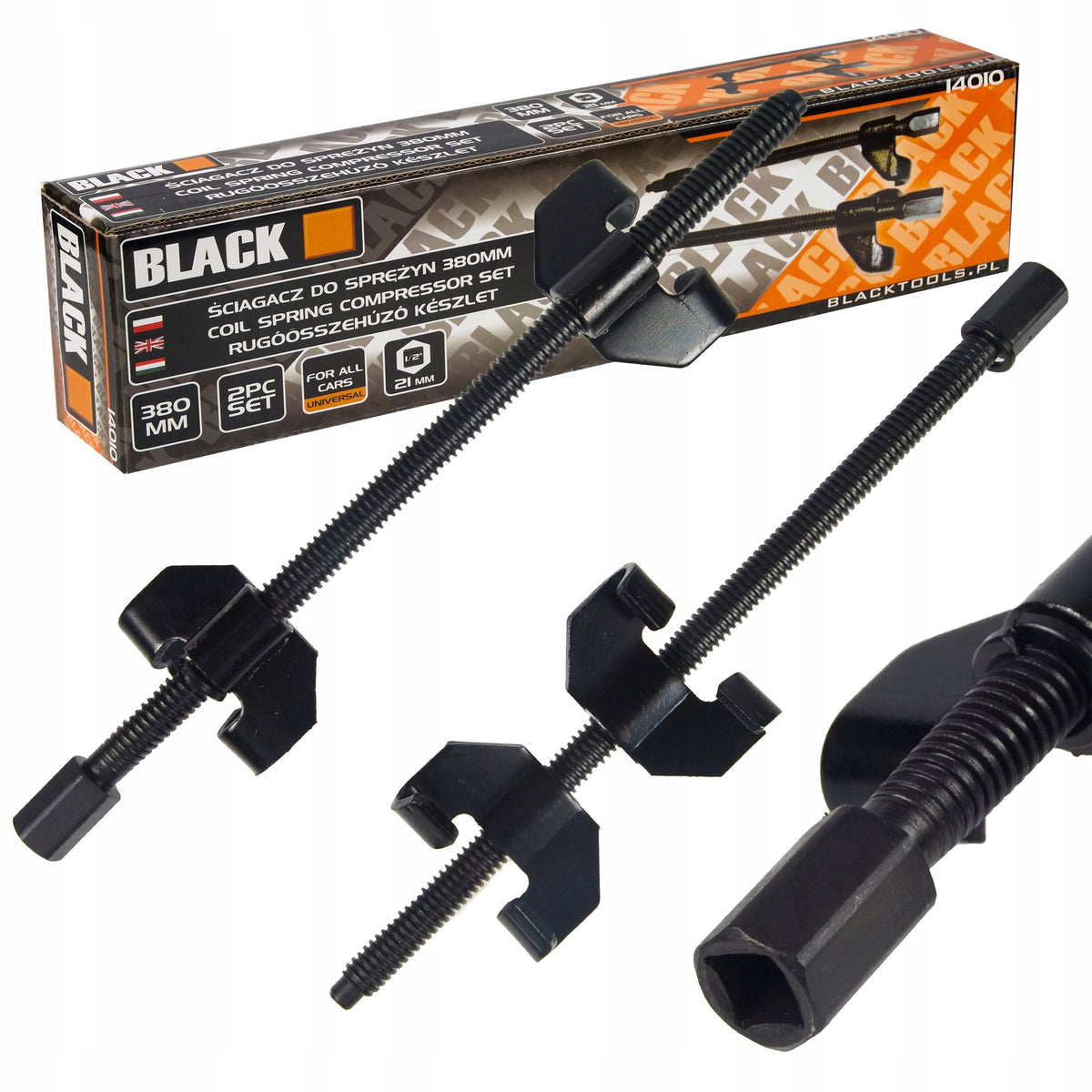 Black McPhersoni vedrukompressorite komplekt 380 mm, 2 tk 14010 – pilt 2