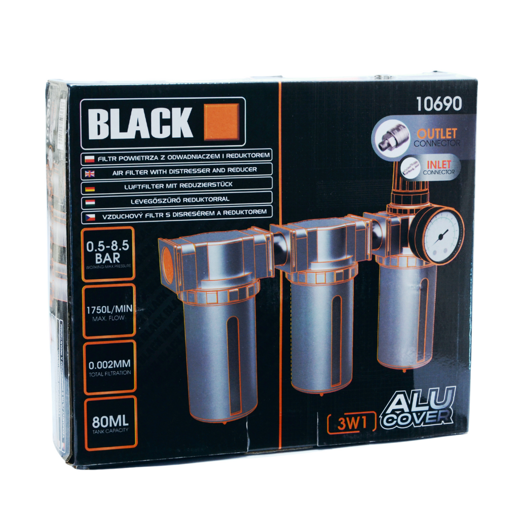 BLACKTOOLS 3-astmeline suruõhu filter-regulaator vee- ja õlieraldajaga 1/2″ 10690 – pilt 8
