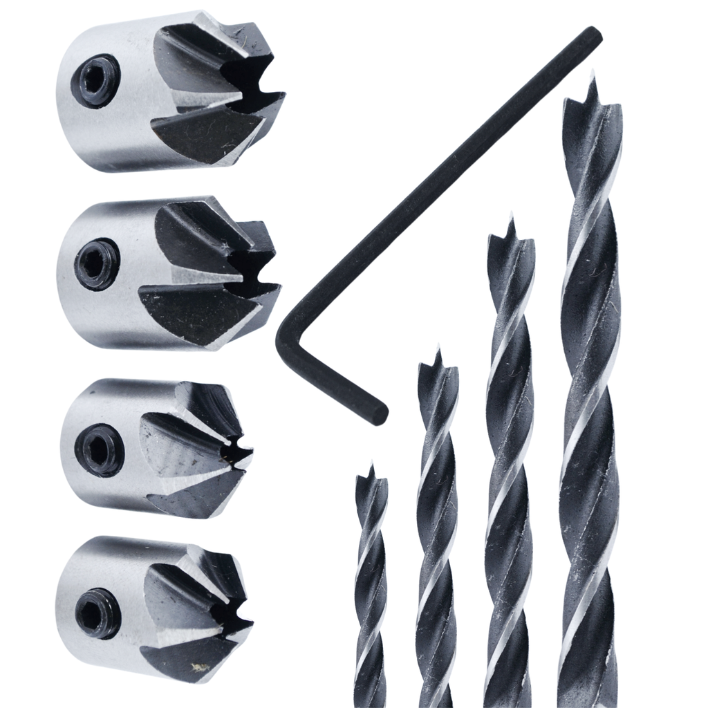 Süvistiga puidupuuride komplekt 4 tk 3–6 mm 33015 (C41) (P) – pilt 4