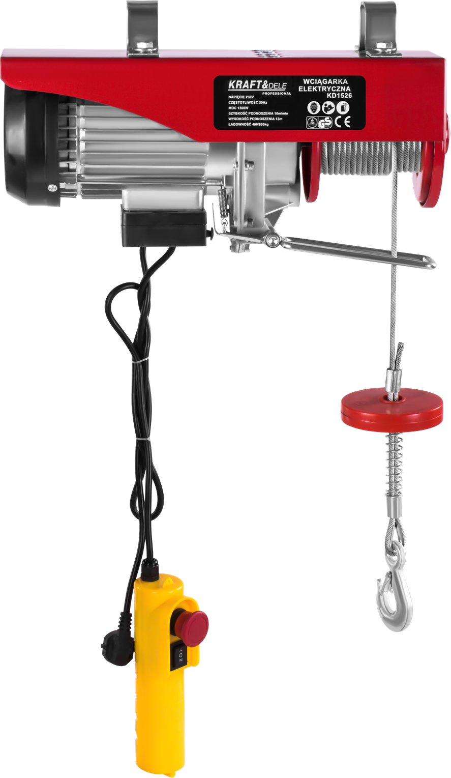 KRAFT&DELE elektriline tross-tõstuk 400/800 kg KD1526 – pilt 2