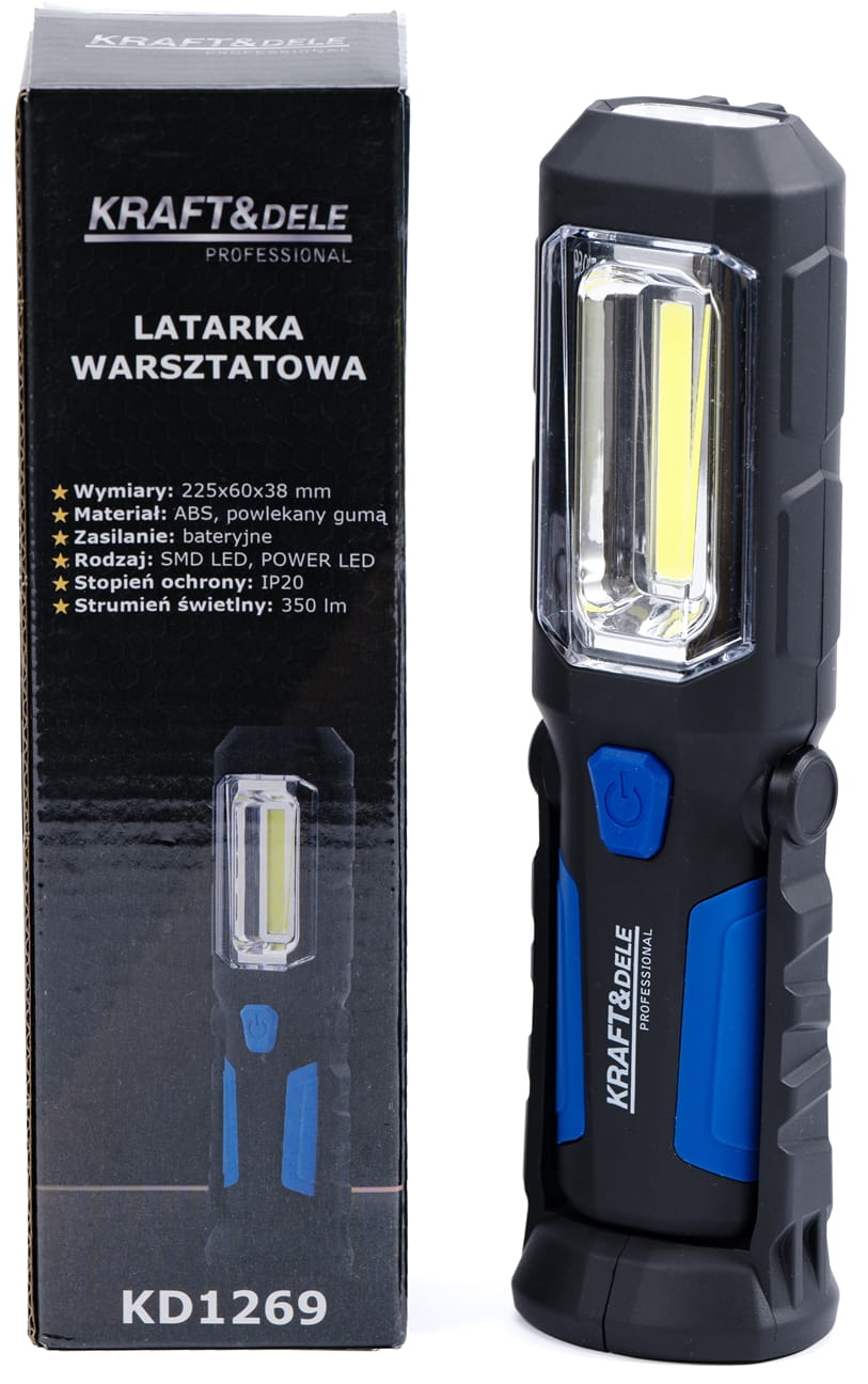 KRAFT&DELE LED-töökoja taskulamp 350 lm KD1269 – pilt 2