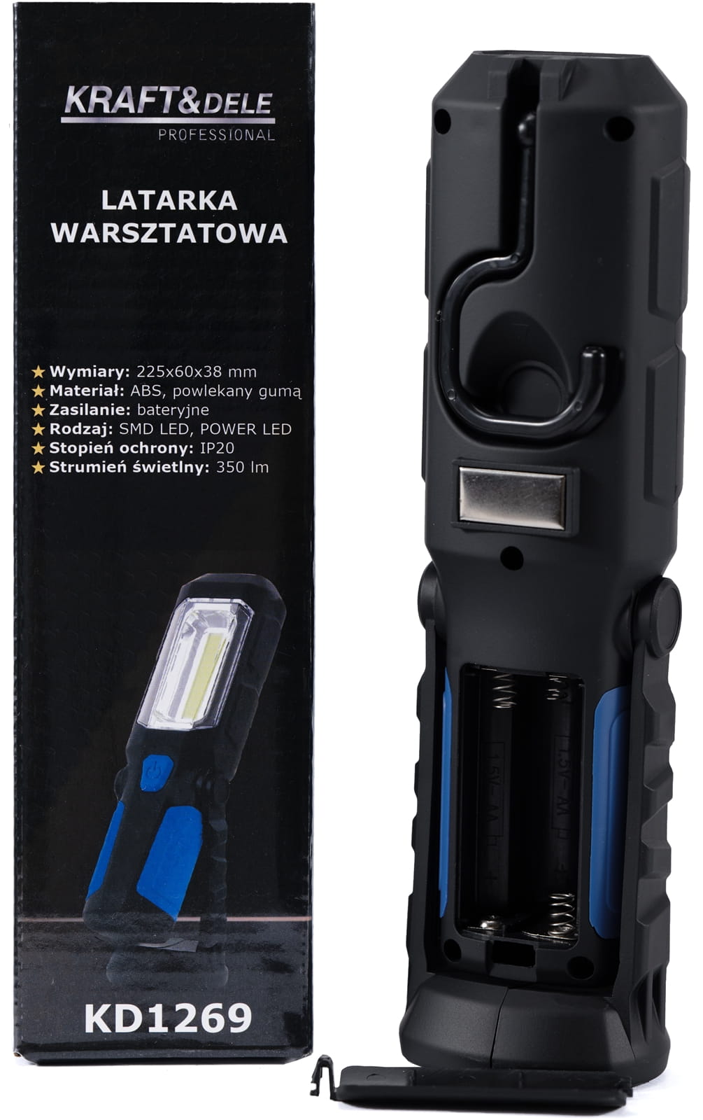 KRAFT&DELE LED-töökoja taskulamp 350 lm KD1269 – pilt 3