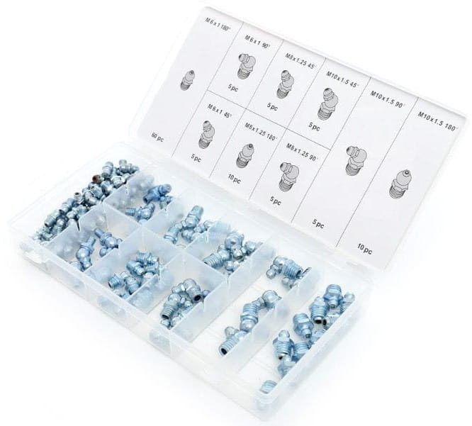 KRAFT&DELE määrdeniplite komplekt 110 tk M6 M8 M10 KD10507 – pilt 4