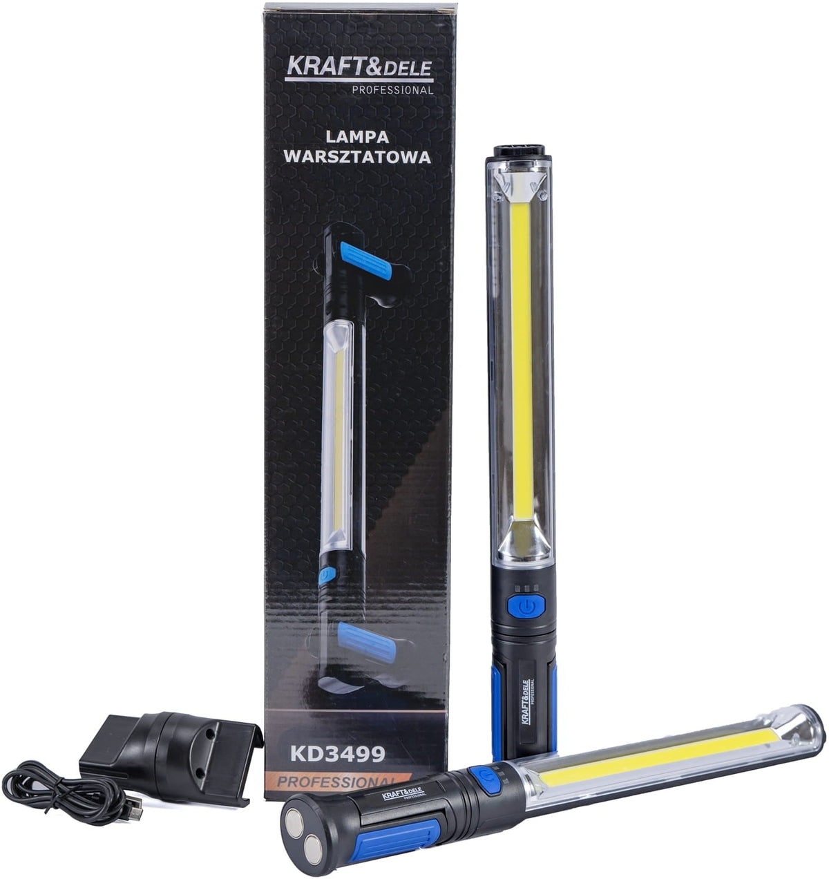 KRAFT&DELE kaheosaline USB-C LED-töökojalamp 1000 lm KD3499 – pilt 1