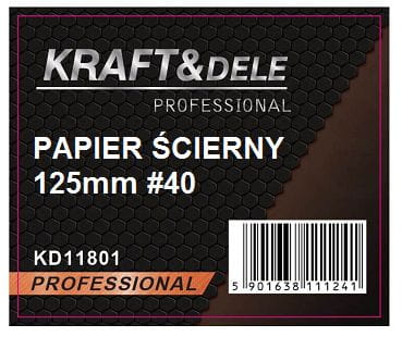 KRAFT&DELE takjakinnitusega lihvpaberikettad 125 mm P40, 50 tk KD11801 – pilt 2