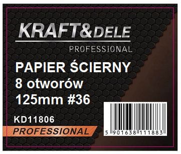 50 tk takjakinnitusega lihvketast 125 mm P36 KRAFT&DELE KD11806 – pilt 2