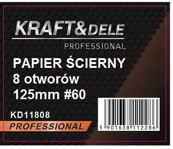 50 tk 125 mm P60 takjakinnitusega lihvpaberketast KD11808 – pilt 2