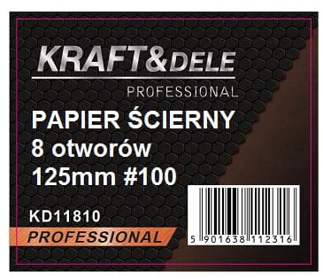 KRAFT&DELE 125 mm takjakinnitusega lihvkettad, 50 tk, #100 KD11810 – pilt 2