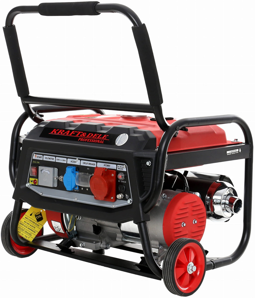 KRAFT&DELE kolmefaasiline bensiinigeneraator 3000 W 12/230/380 V KD139 – pilt 2