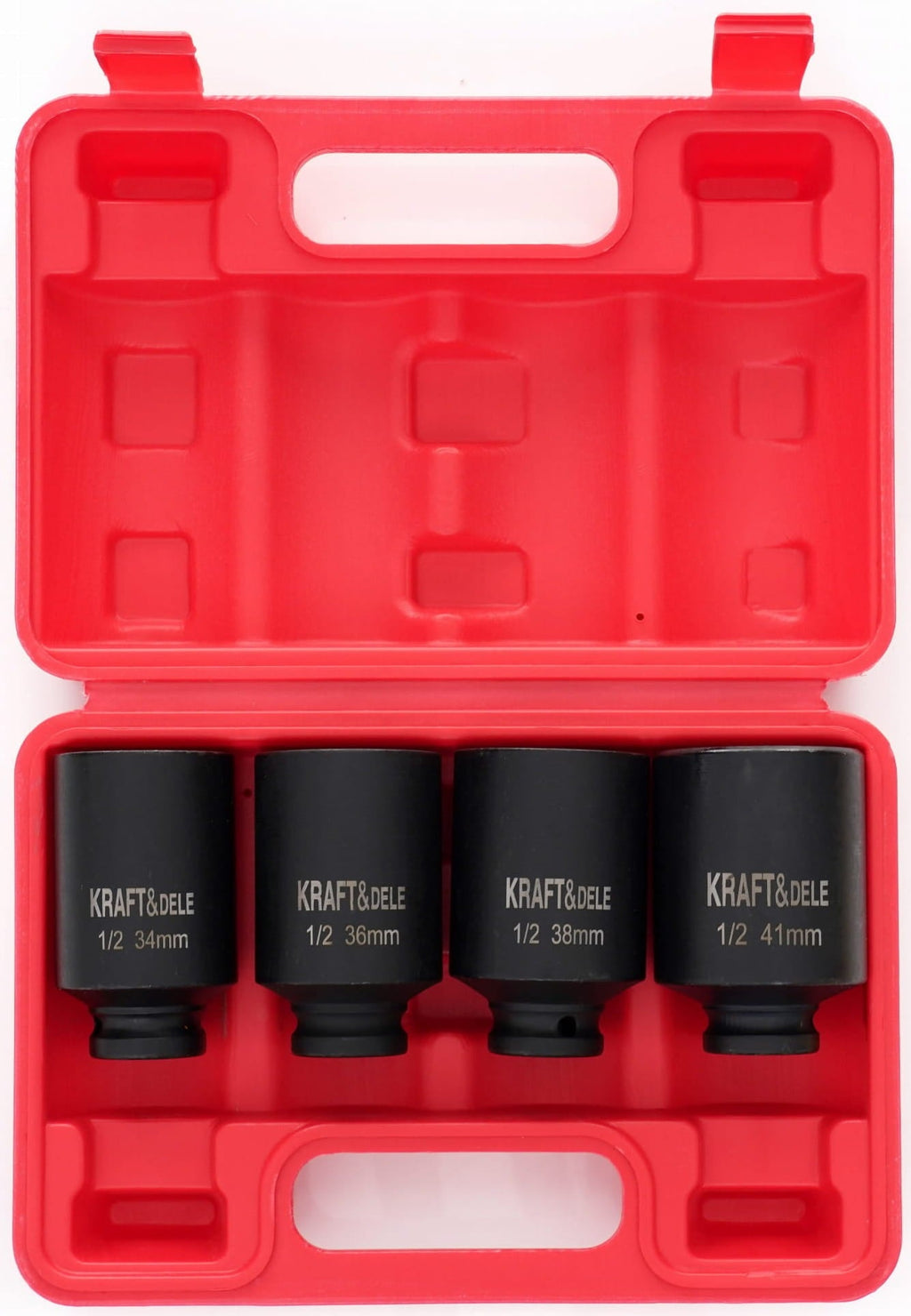 KRAFT&DELE 1/2" 6-kant löökpadrunite komplekt 4 tk, 34–41 mm KD11754 – pilt 3