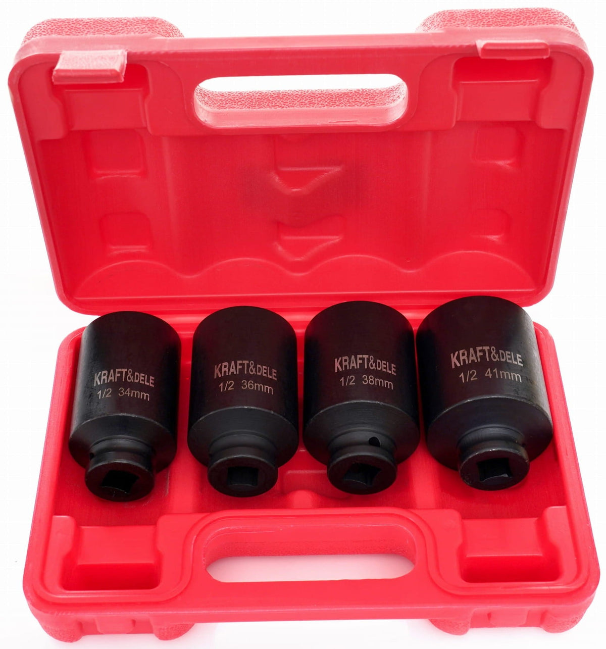 KRAFT&DELE 1/2" 6-kant löökpadrunite komplekt 4 tk, 34–41 mm KD11754 – pilt 5
