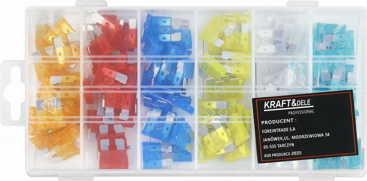 KRAFT&DELE autokaitsmete komplekt 120 tk 5–30 A KD1300 – pilt 10