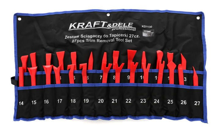 KRAFT&DELE Kvaliteetne 27-osaline plastikheeblite ja tüüblitangide komplekt KD1130
